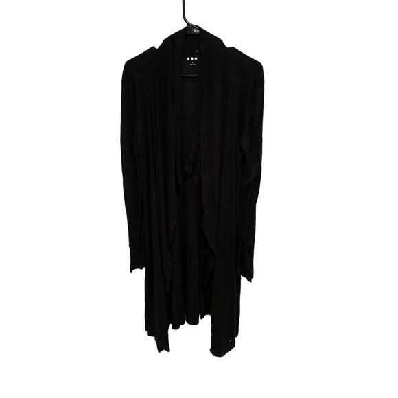 Three dots long black cardigan size medium - Picture 1 of 6